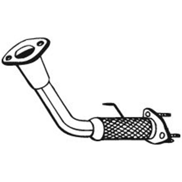 1 tuyau d'échappement Bosal 753201