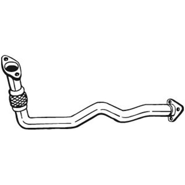 1 tuyau d'échappement Bosal 802437