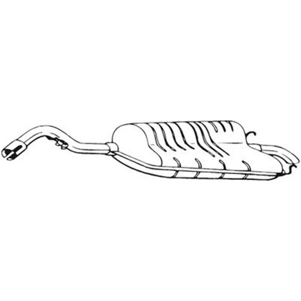 1 silencieux d'échappement arrière Bosal 154043