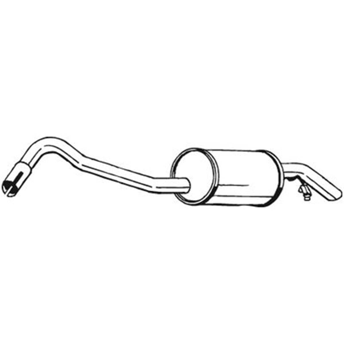 Silencieux D'échappement Arrière Bosal 154919