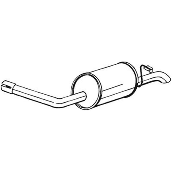 1 silencieux d'échappement arrière Bosal 154927