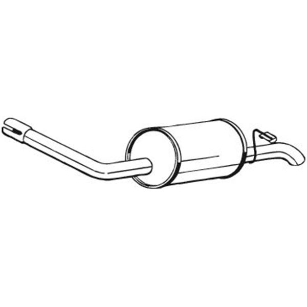 1 silencieux d'échappement arrière Bosal 154933