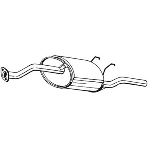 1 silencieux d'échappement arrière Bosal 163121