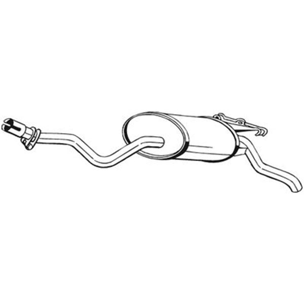 1 silencieux d'échappement arrière Bosal 175345