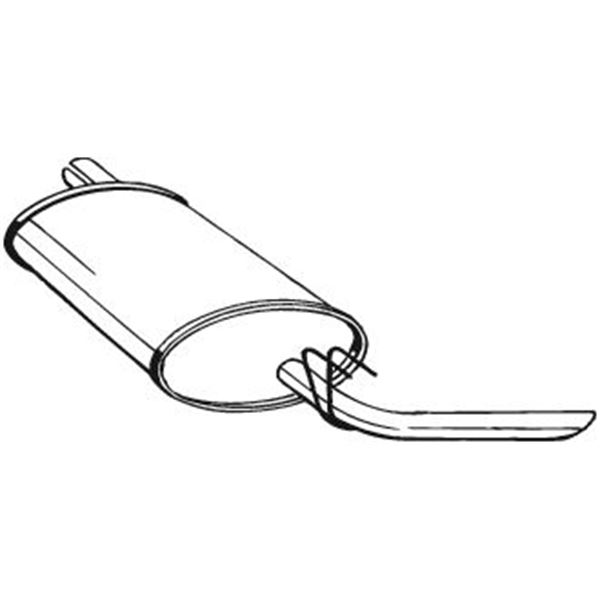 1 silencieux d'échappement arrière Bosal 200399
