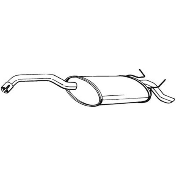 1 silencieux d'échappement arrière Bosal 200543