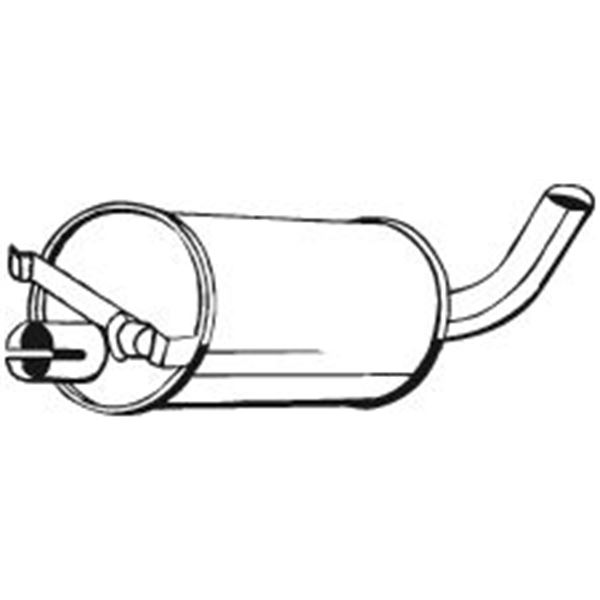 1 silencieux d'échappement intermédiaire Bosal 235909