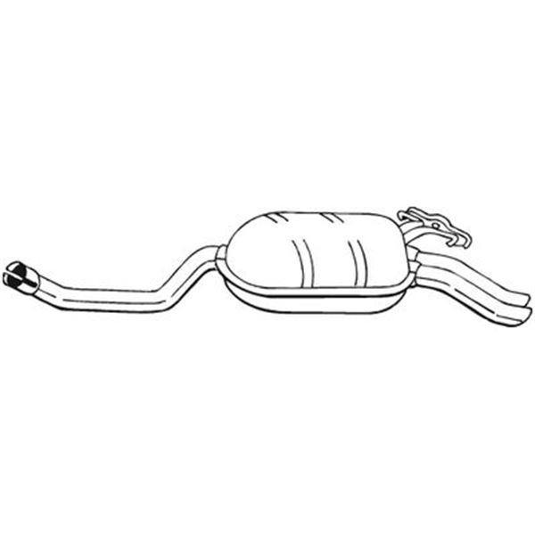 1 silencieux d'échappement arrière Bosal 278179