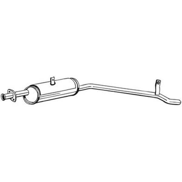 1 silencieux d'échappement intermédiaire Bosal 279017