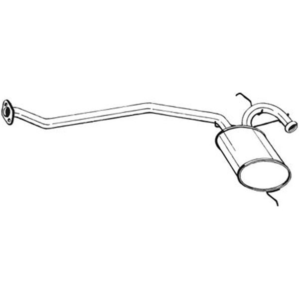1 silencieux d'échappement intermédiaire Bosal 279259