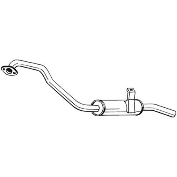 1 silencieux d'échappement arrière Bosal 279417