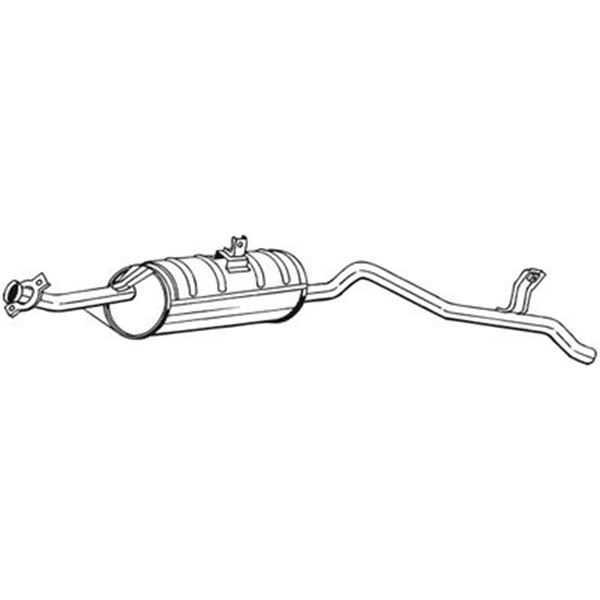1 silencieux d'échappement intermédiaire Bosal 280025