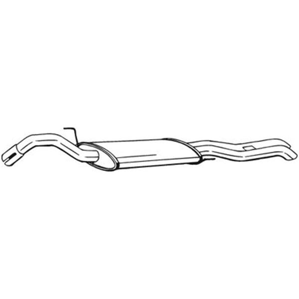 1 silencieux d'échappement arrière Bosal 280781