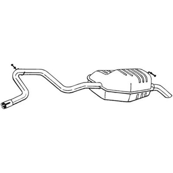 1 silencieux d'échappement arrière Bosal 280865