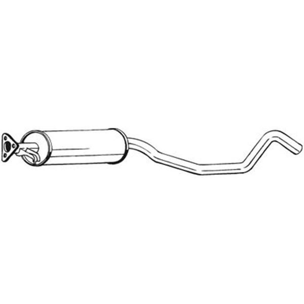 1 silencieux d'échappement intermédiaire Bosal 281145