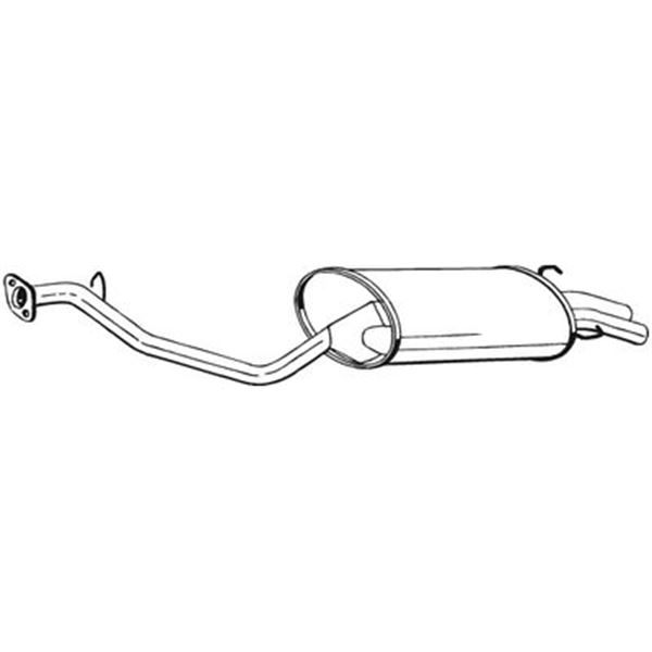 1 silencieux d'échappement arrière Bosal 281297