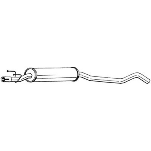 1 silencieux d'échappement intermédiaire Bosal 281541