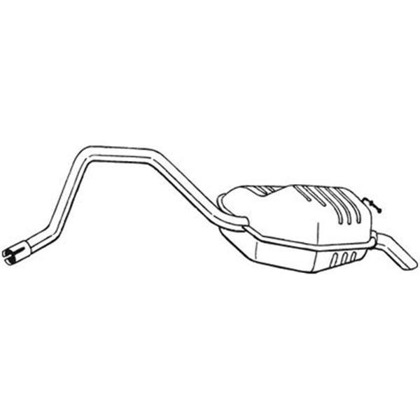 1 silencieux d'échappement arrière Bosal 281633