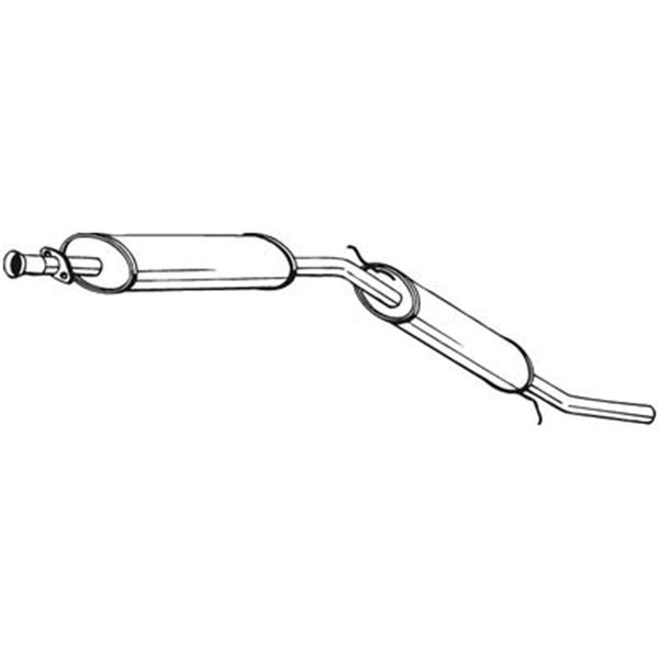 1 silencieux d'échappement arrière Bosal 281643