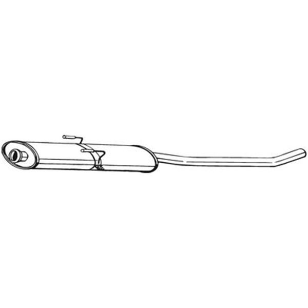 1 silencieux d'échappement intermédiaire Bosal 282059