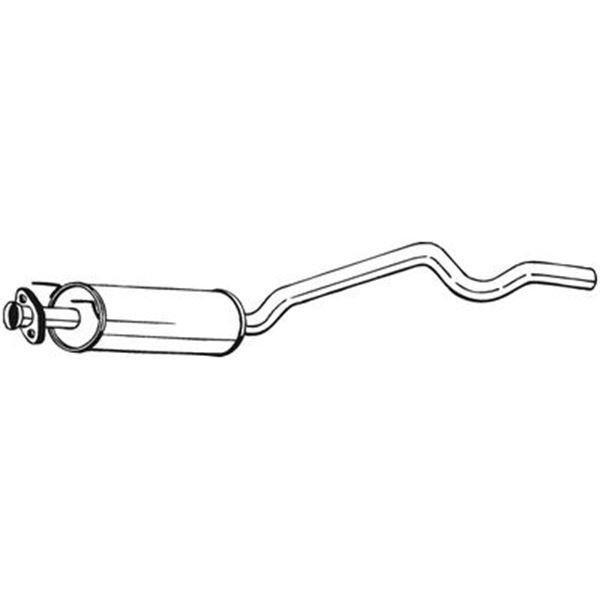 1 silencieux d'échappement intermédiaire Bosal 282309