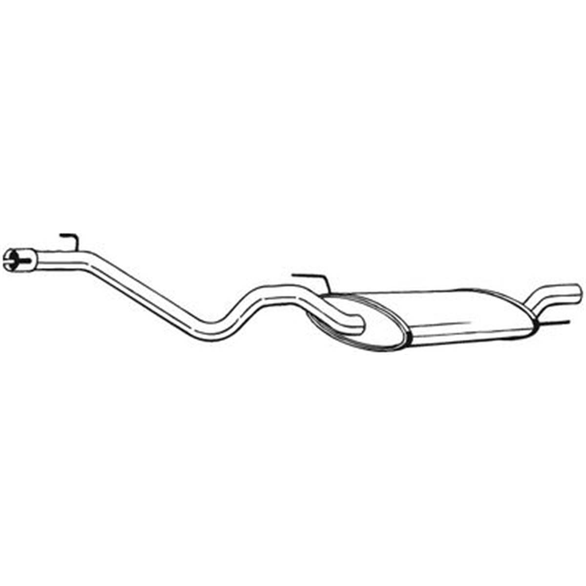 Silencieux D'échappement Arrière Bosal 282373