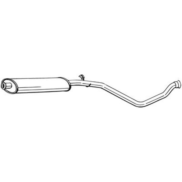 1 silencieux d'échappement intermédiaire Bosal 282693