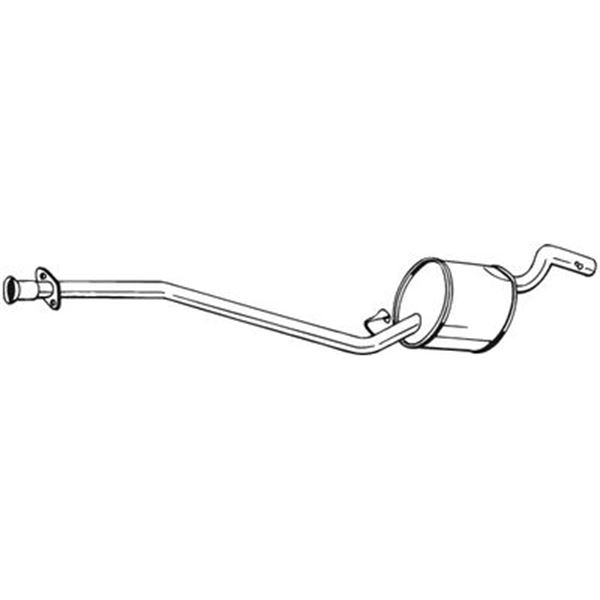 1 silencieux d'échappement intermédiaire Bosal 282775