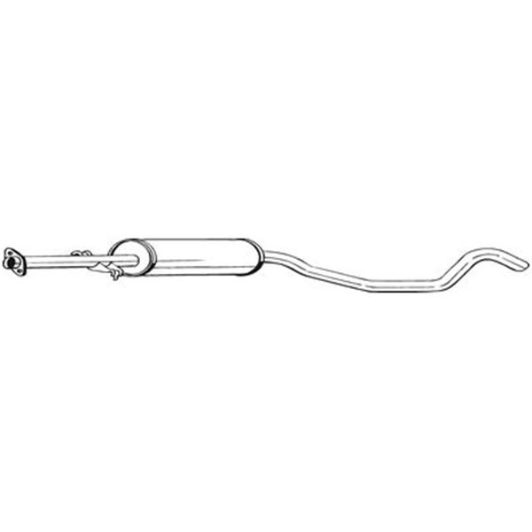 1 silencieux d'échappement intermédiaire Bosal 283149