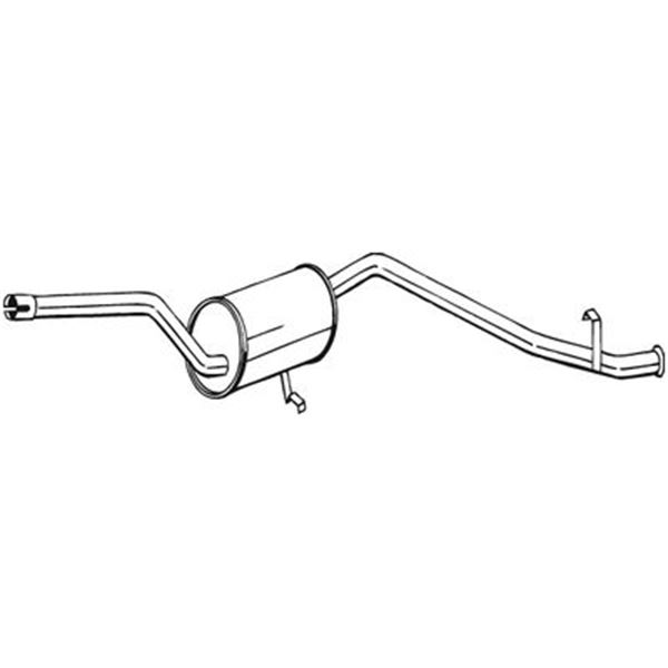 1 silencieux d'échappement arrière Bosal 283263