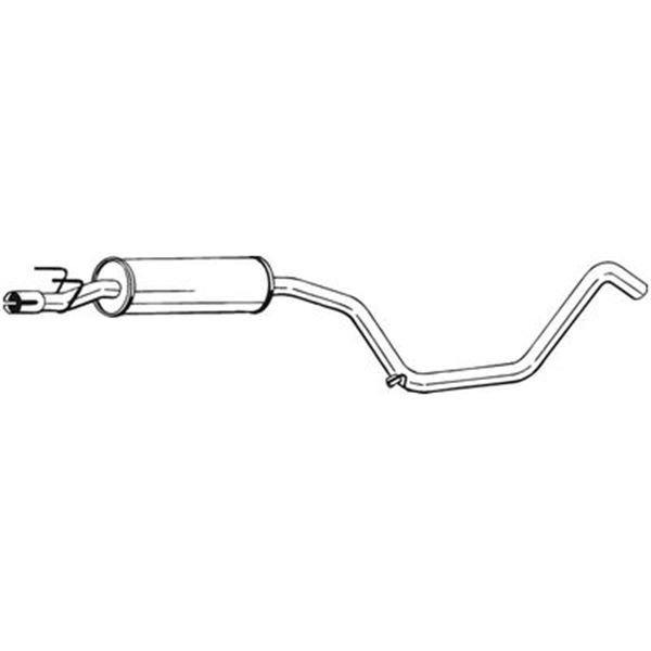 1 silencieux d'échappement intermédiaire Bosal 285029
