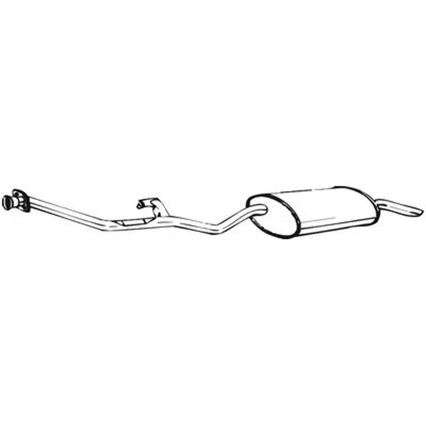 1 silencieux d'échappement arrière Bosal 285125