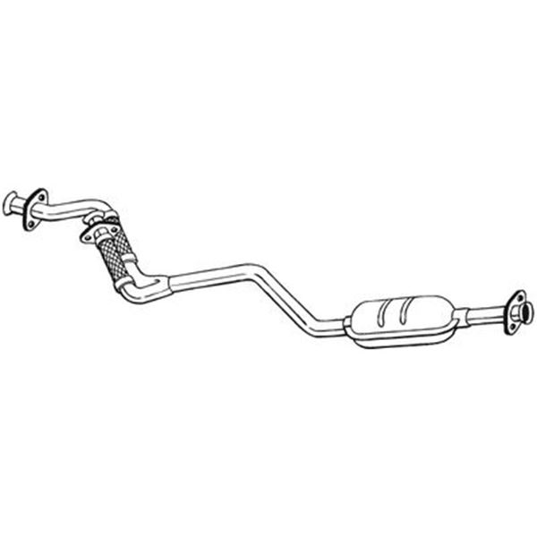 1 silencieux d'échappement avant Bosal 285173