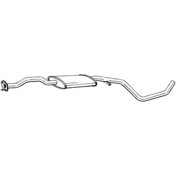1 silencieux d'échappement intermédiaire Bosal 285619