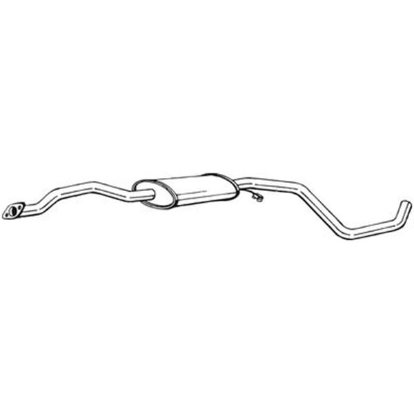 1 silencieux d'échappement intermédiaire Bosal 285937