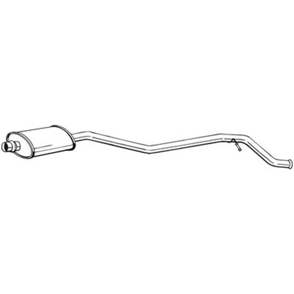 1 silencieux d'échappement intermédiaire Bosal 286833