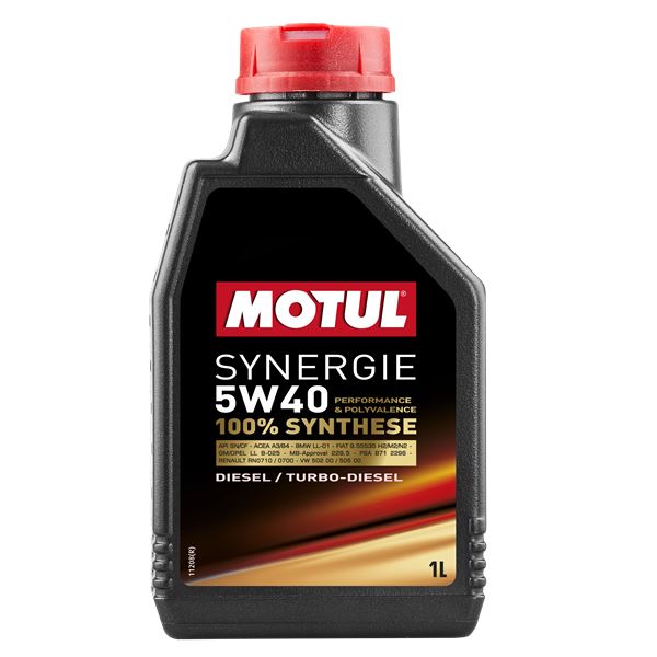 Huile moteur MOTUL Synergie Diesel 5W40 1L