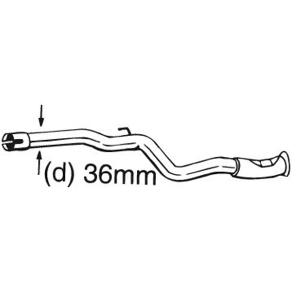 1 tuyau d'échappement Bosal 889167