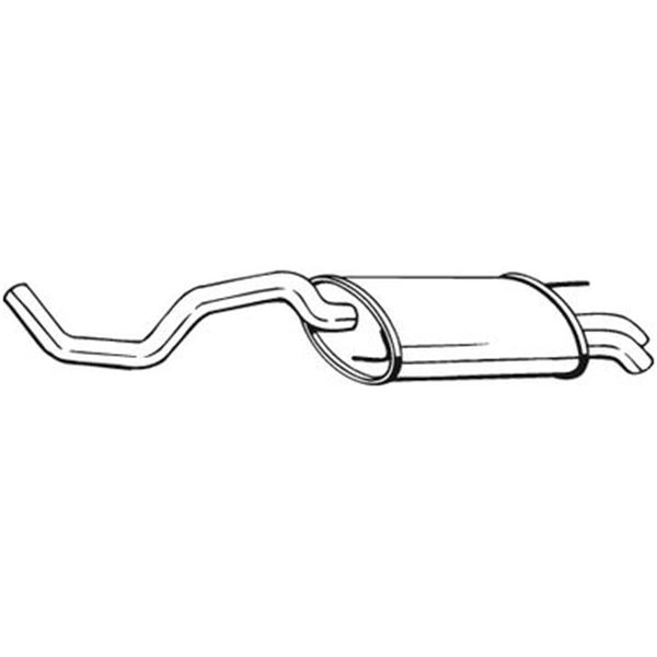 1 silencieux d'échappement arrière Bosal 233537