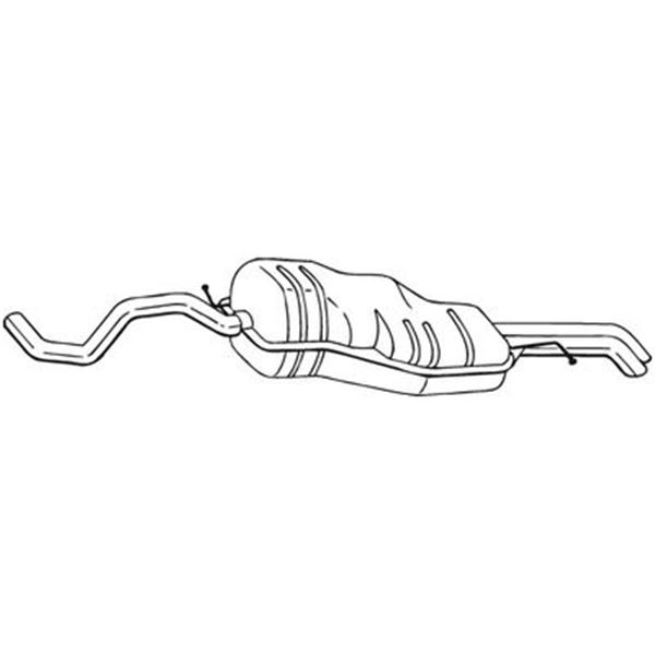 1 silencieux d'échappement arrière Bosal 282985