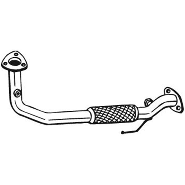 1 tuyau d'échappement Bosal 836287