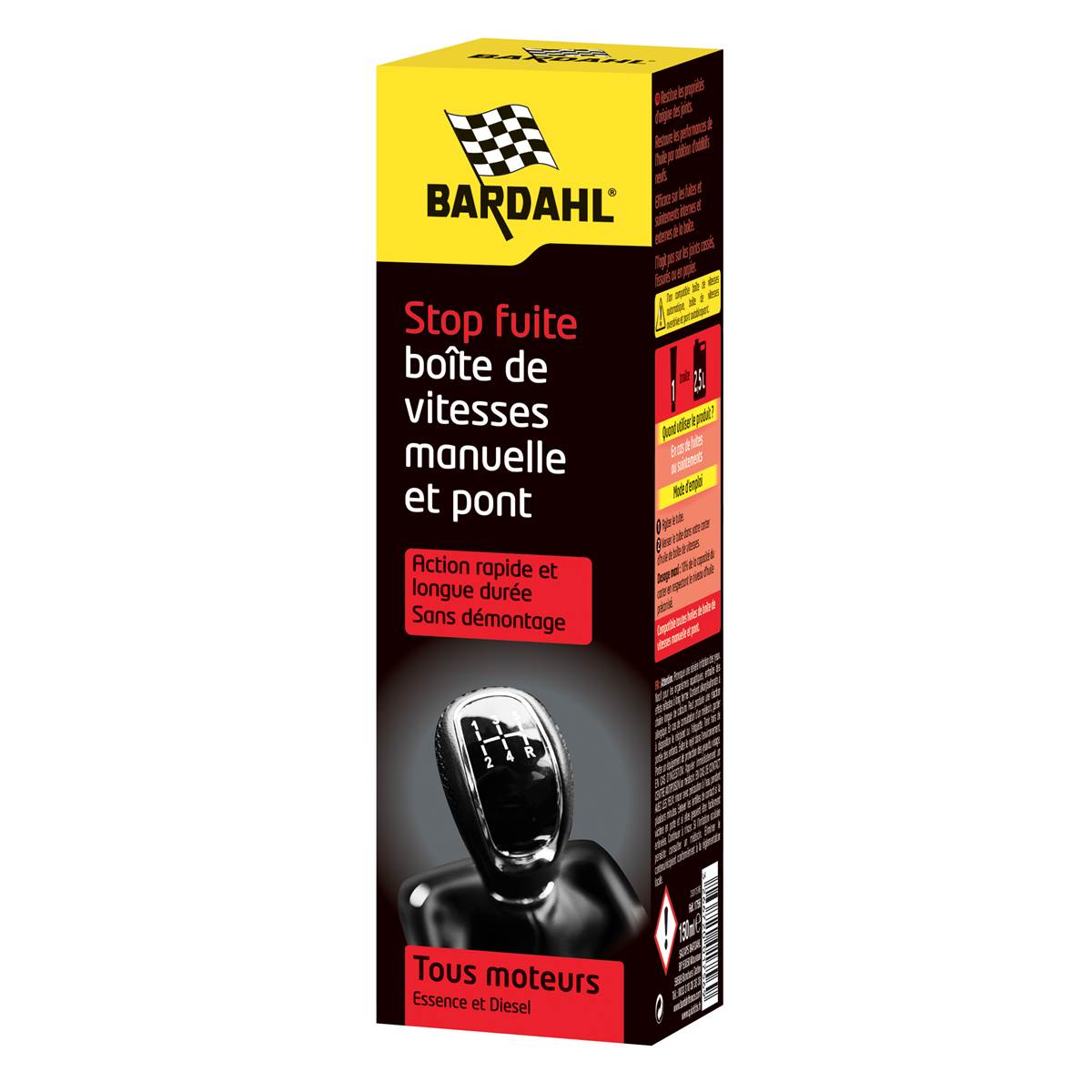 Stop Fuite Boite De Vitesse Manuelle Bardahl 150 Ml Feu Vert