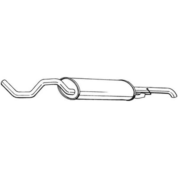 1 silencieux d'échappement arrière Bosal 281533