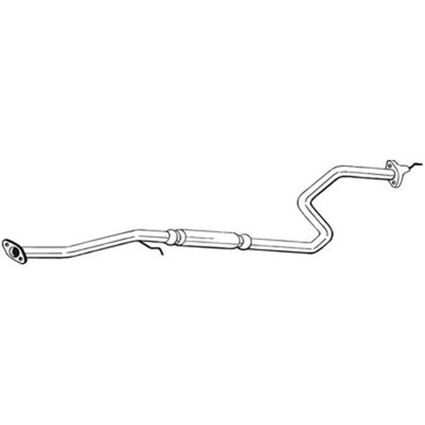 1 silencieux d'échappement intermédiaire Bosal 292119