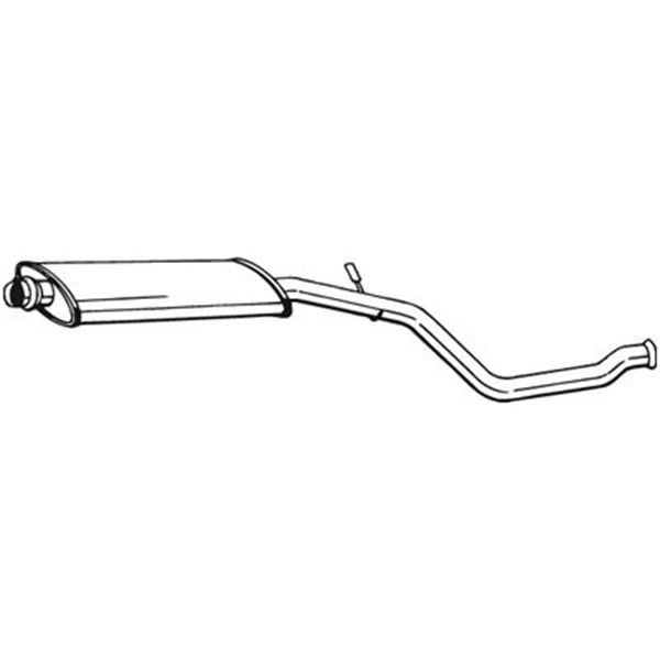 1 silencieux d'échappement intermédiaire Bosal 281609