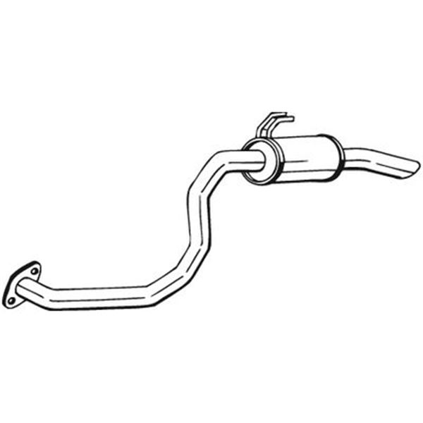 1 silencieux d'échappement arrière Bosal 281653