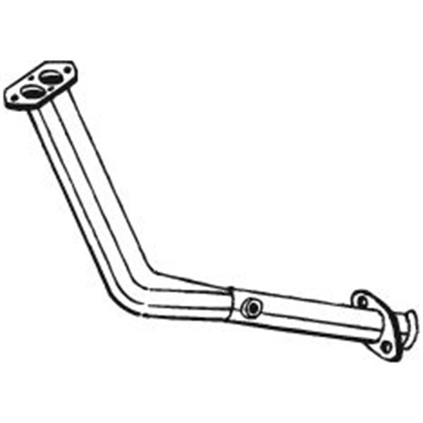 1 tuyau d'échappement Bosal 786289