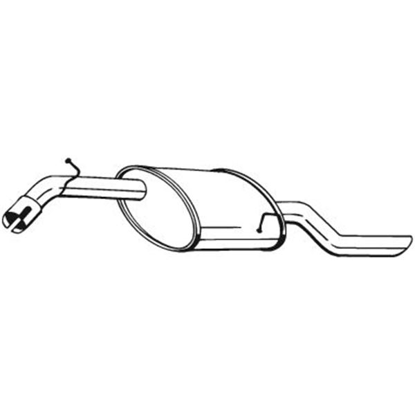 1 silencieux d'échappement arrière Bosal 141199