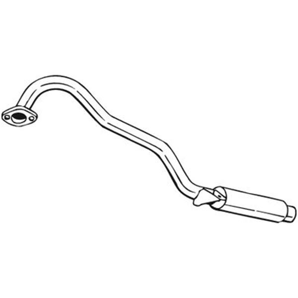 1 silencieux d'échappement arrière Bosal 145003