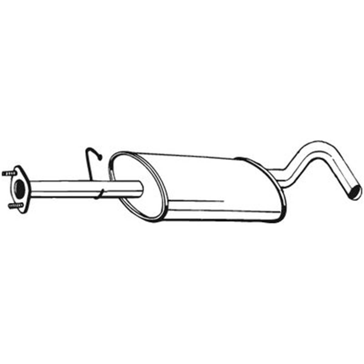 Silencieux D'échappement Intermédiaire Bosal 154081